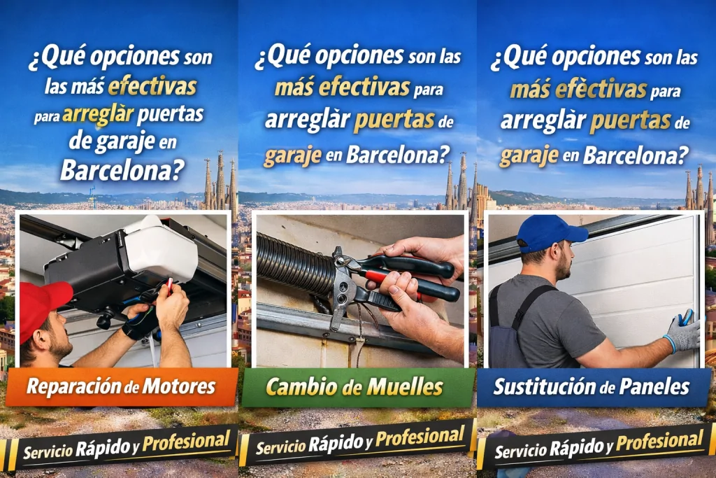 ¿Qué opciones son las más efectivas para arreglar puertas de garaje en Barcelona? Que opciones son las mas efectivas para arreglar puertas de garaje Barcelona 1024x683 - ¿Qué opciones son las más efectivas para arreglar puertas de garaje en Barcelona?