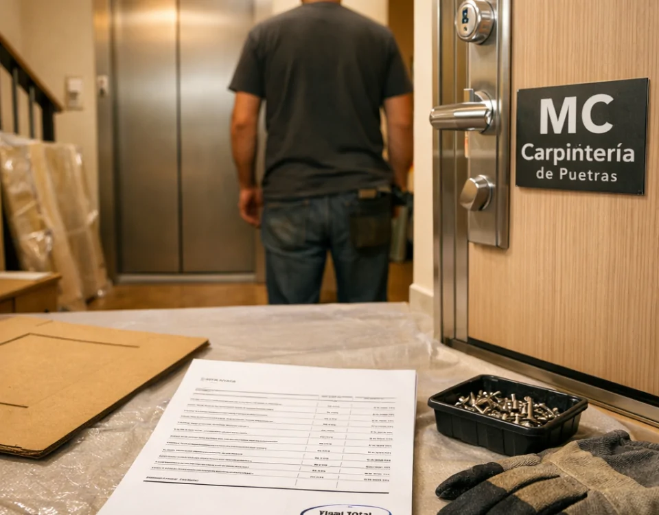 Comparar precios de instalacion de puertas blindadas en Barcelona: presupuesto junto a puerta blindada nueva