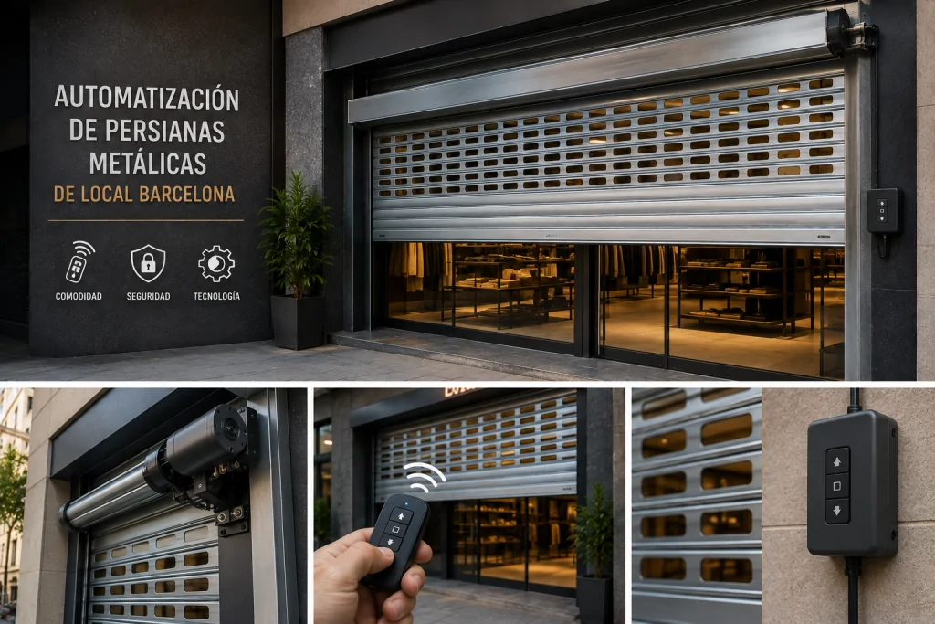 Automatización de Persianas Metálicas de Local Barcelona Automatizacion de Persianas Metalicas de Local 1024x683 - Automatización de Persianas Metálicas de Local Barcelona